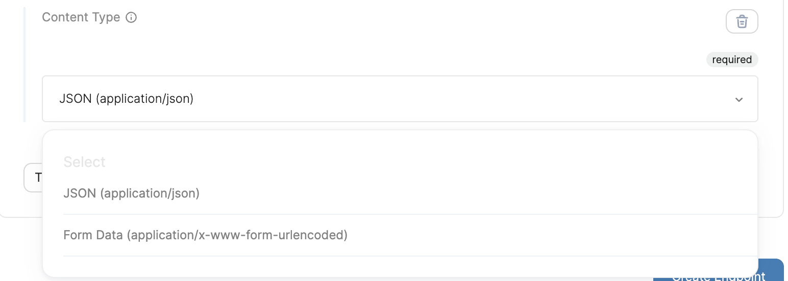 Form-Encoded Content Type Configuration